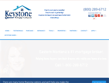 Tablet Screenshot of keystonehomeloans.com
